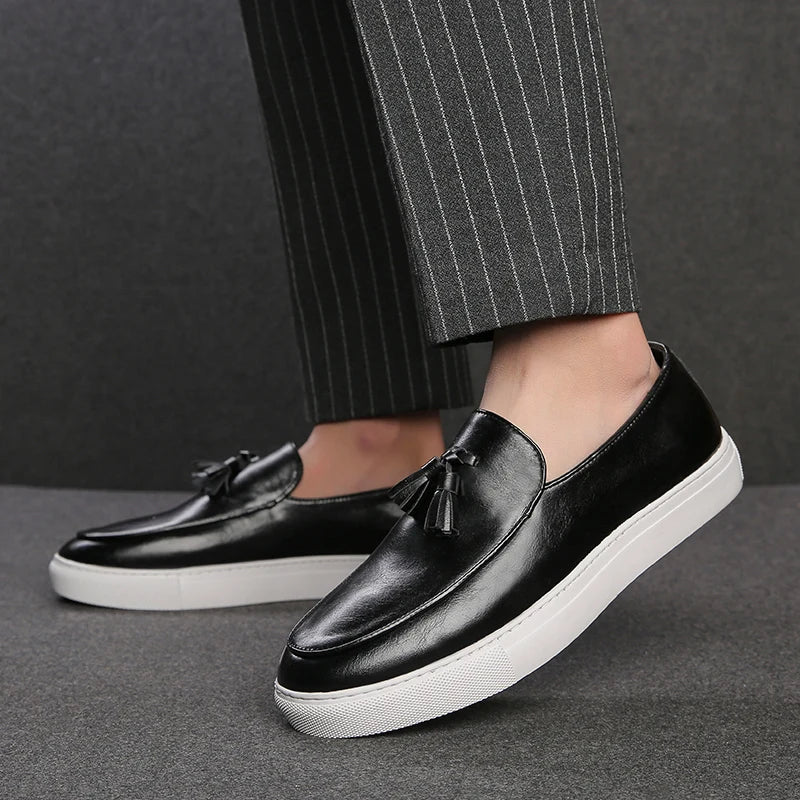 Classic Oak Slip-On Loafers