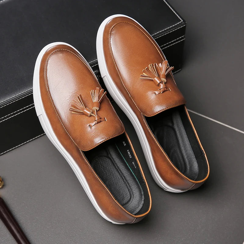 Classic Oak Slip-On Loafers