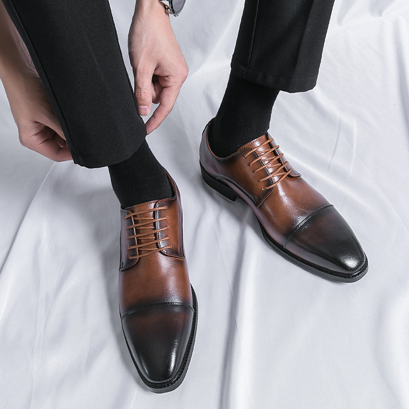 Roberto Mancini Leather Dress Shoes