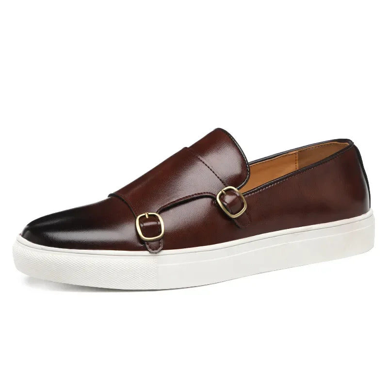 Premium Buckle Slip-On Loafers