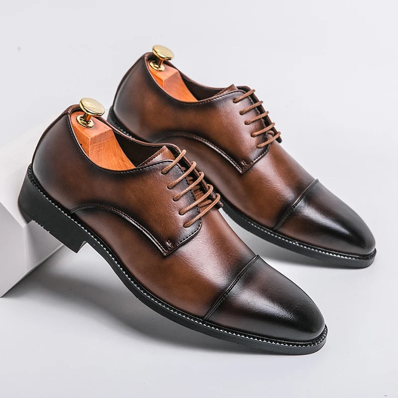 Roberto Mancini Leather Dress Shoes