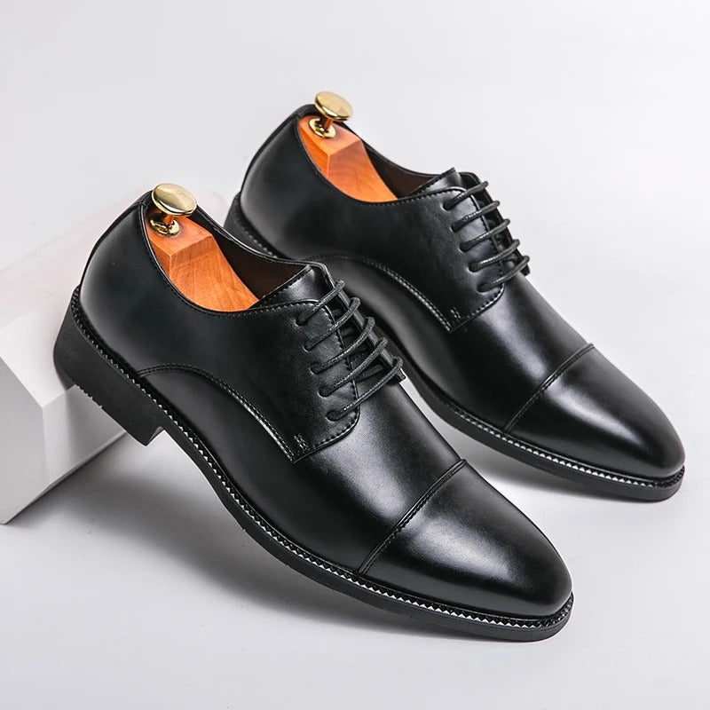 Roberto Mancini Leather Dress Shoes